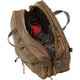 3 Way Expandable Briefcase - Wood Waxed (Open, Loaded) (Show Larger View)